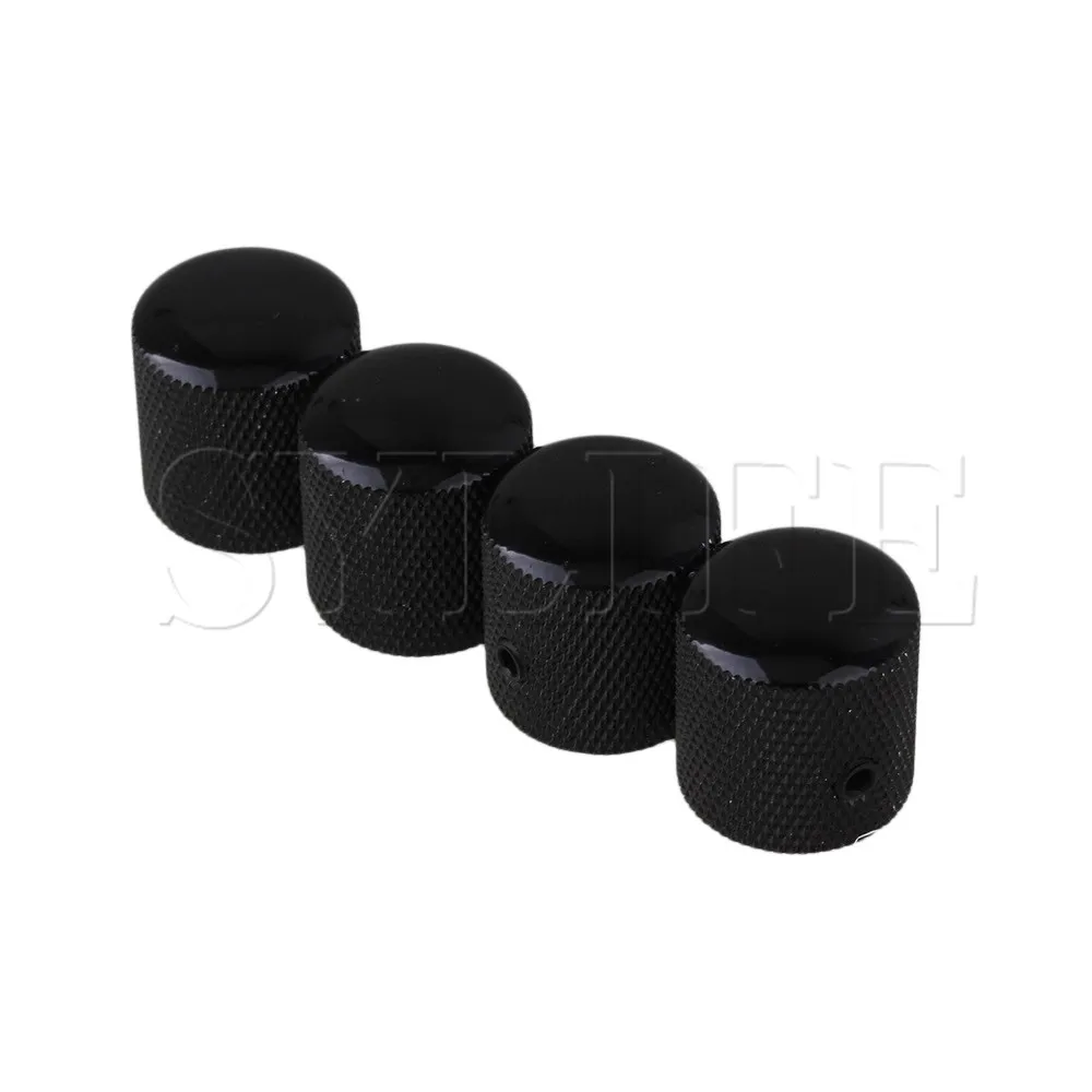 4PCS HEAVY BLACK ELECTRIC GUITAR BRONZE VOLUME TONE KNOB