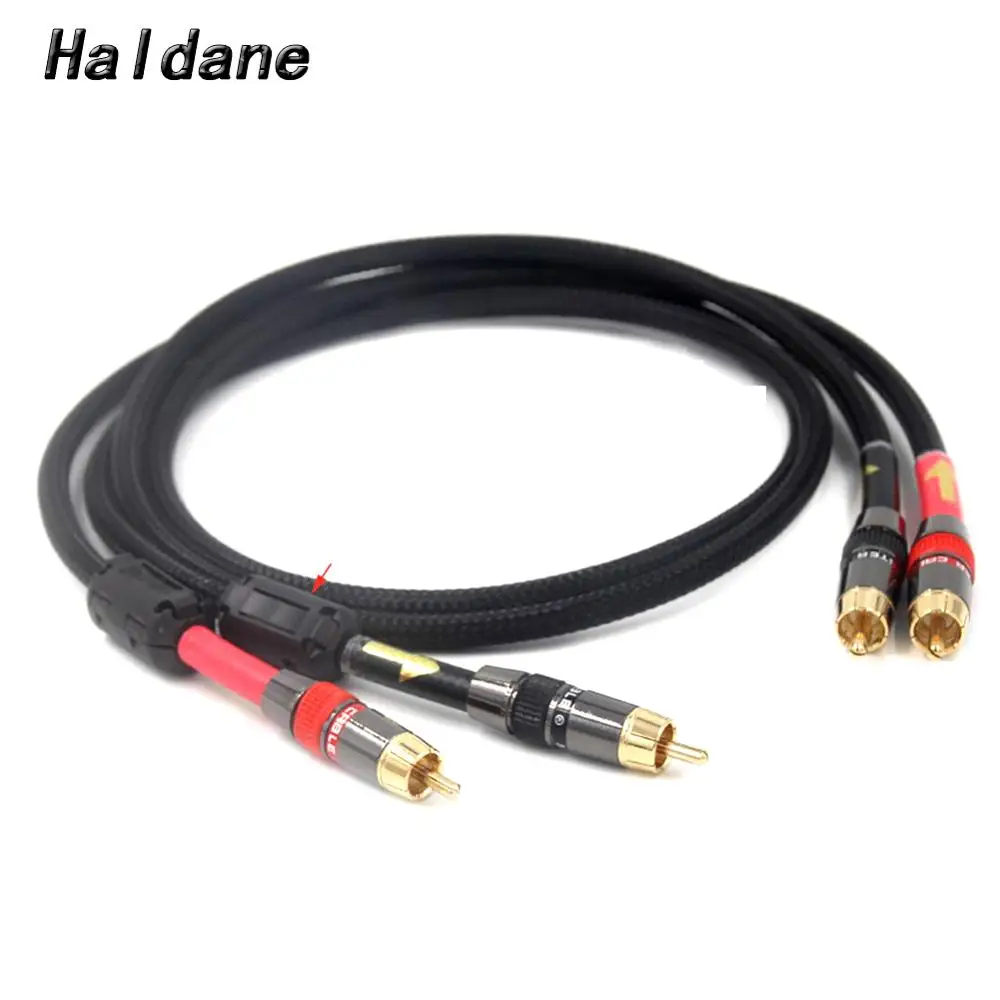 

Haldane Pair HIFI RCA Cable High-performance Premium Hi-Fi Audio 2rca to 2rca Interconnect Cable for Amplifier CD Player Speaker