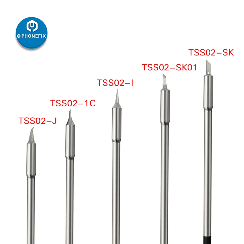 الأصلي سريعة TS1200A خالية من الرصاص لحام الحديد تلميح TSS02-SK TSS02-K TSS02-I TSS02-1C TSS02-J الحديد تلميح مقبض لحام القلم أداة