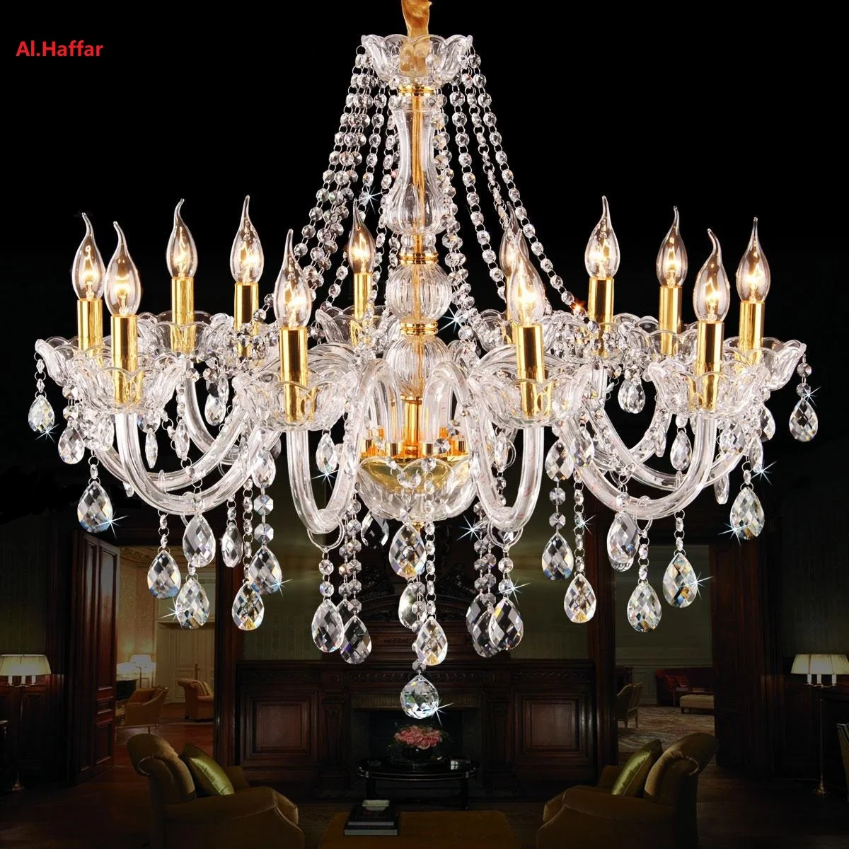 

Modern Gold /Silver K9 crystal chandelier light living room lights bedroom lamp restaurant lamp brief modern chandelier lighting