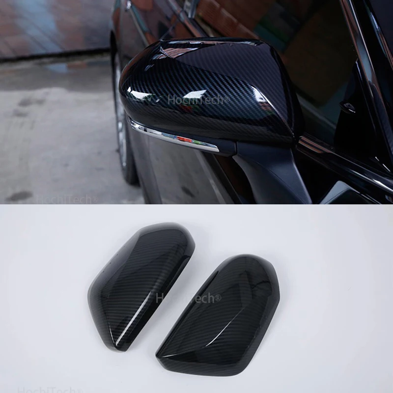 For Toyota Prius 50 series 2016 - 2019 modified rearview mirror cover bright strip carbon fiber pattern decoration accessories