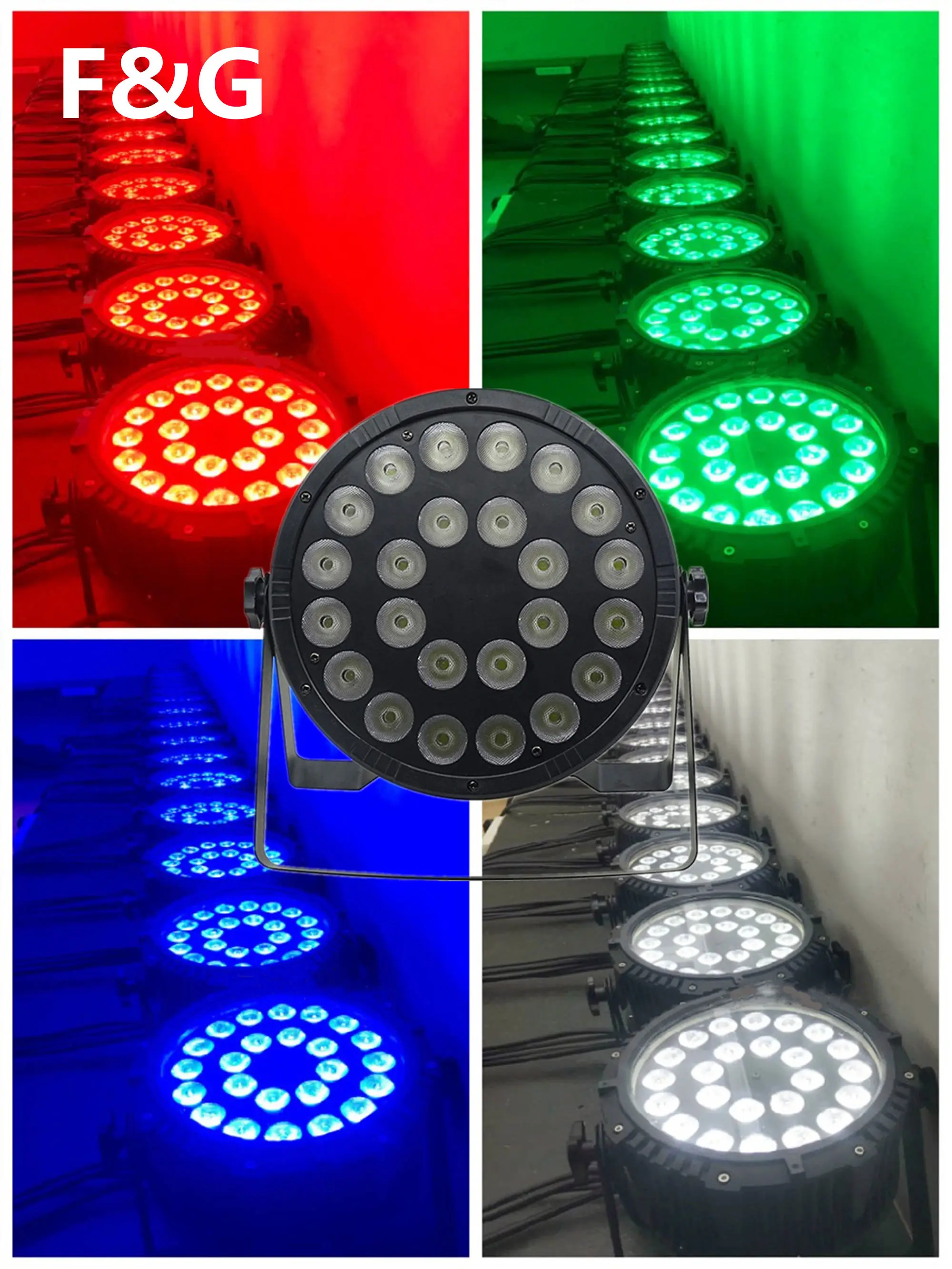 

24x12w Led Par Light RGBW 4in1 DMX512 Plastic Par Light Professional Stage Dj Party Light