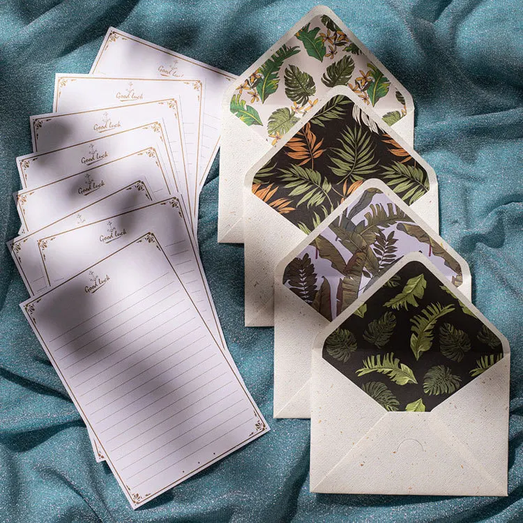 10pcs/set Exquisite Vintage Envelopes Classic Van Gogh Oil Painting and Plant Artistic Envelopes for Letters Wedding Invitation