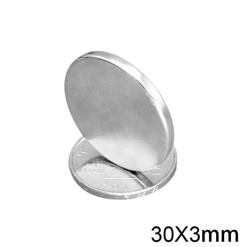 1/2/5/10/30pcs 30x3 mm Strong Cylinder Rare Earth Magnet 30mmX3mm Round Neodymium Magnets 30x3mm Big Disc Magnet 30*3 mm