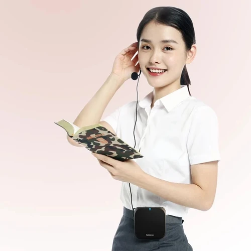 Imagen 2 del producto Amplificador de Audio de sonido de voz, megáfono, tienda, altavoz para altavoz portátil con micrófono con cable, megáfono para profesor