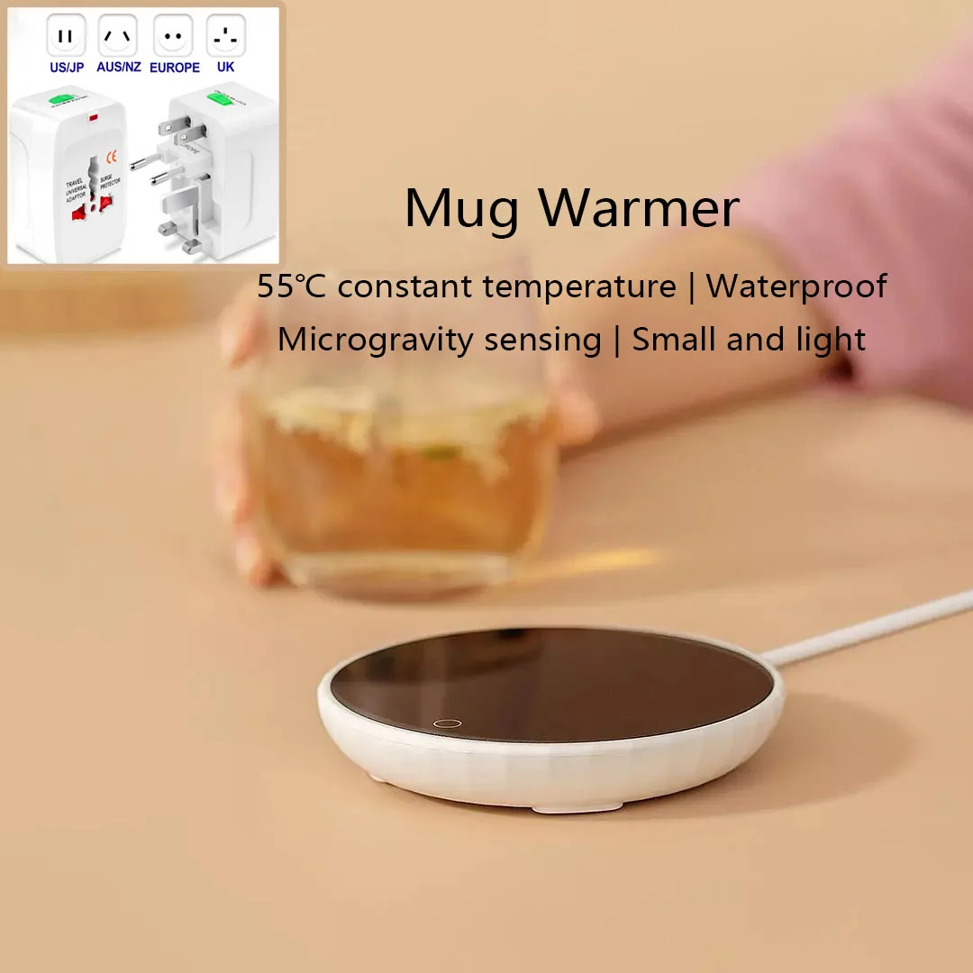 

Smart Mug Warmer 55℃ Auto On/Off Gravity-induction Coffee Warmer for Office Desk Use, Candle Wax Cup Warmer Heating Plate