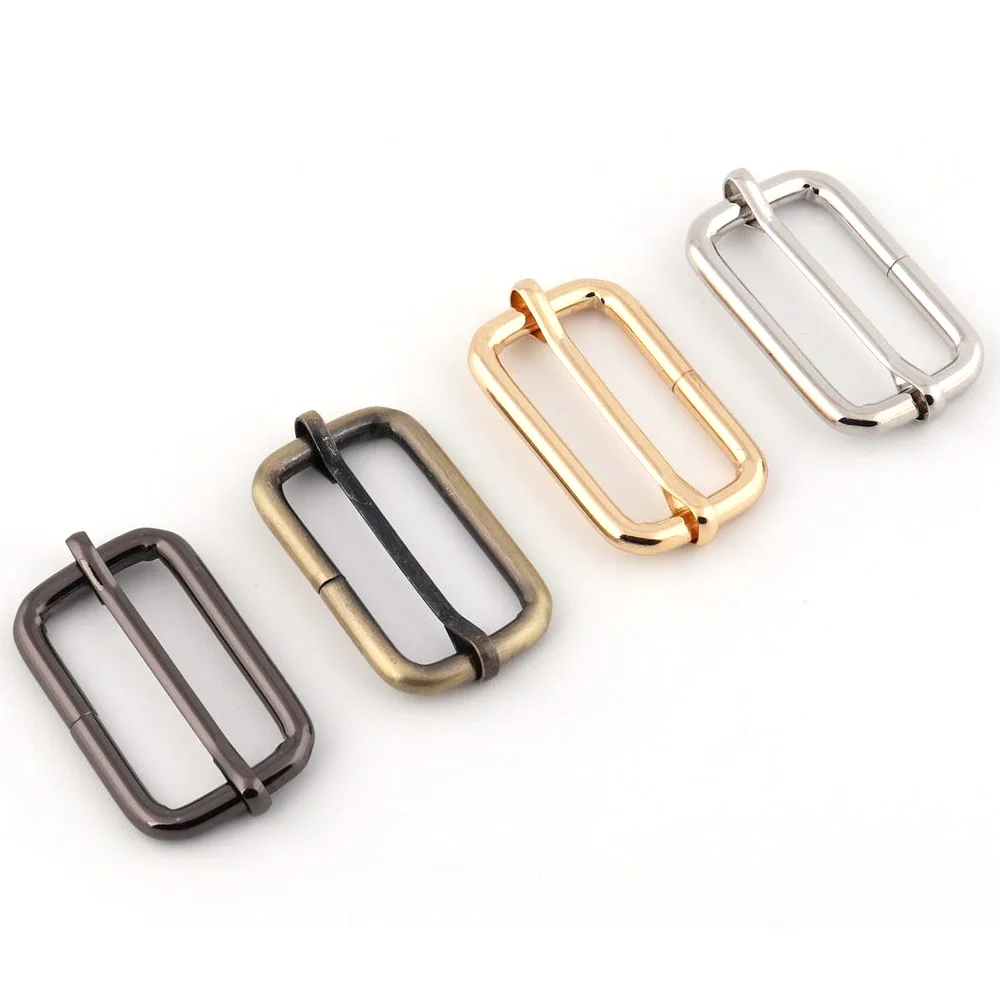 10pcs Metal Adjuster Slide Buckle Strap Adjuster Strap Slider Purse Ring Slide Buckle Strap Buckle Purse Hardware(38mm)