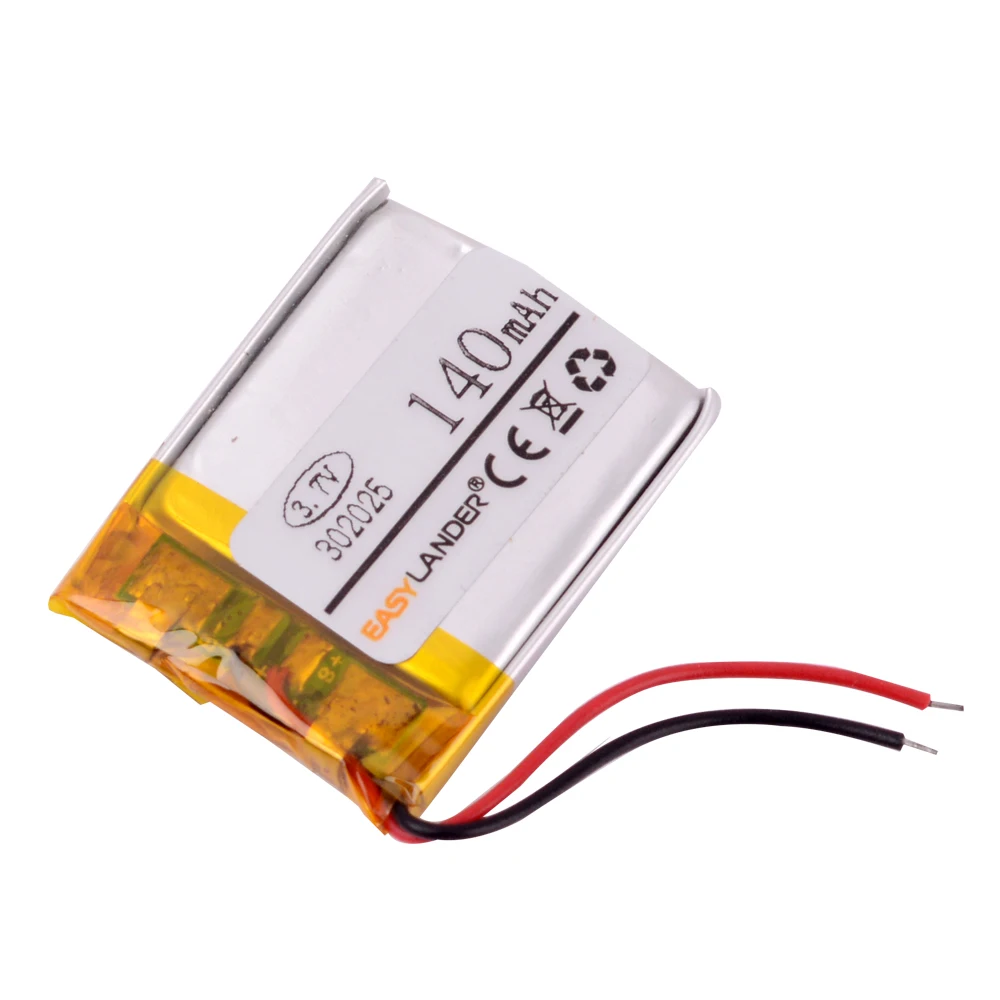 充電式リチウムイオン電池,3.7v,140mah,302025,mp3,Bluetoothスピーカー,ヘッドセット,291924