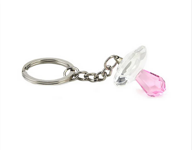 

50PCS Choice Crystal Collection Pink Crystal Pacifier Keychain in Gift Box Wedding Baby Shower Favors Birthday Party Giveaways