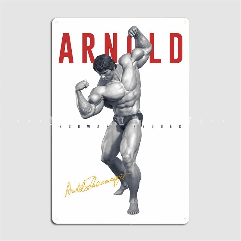 Arnold Schwarzenegger Metal Sign Plaques Retro Cinema Kitchen Club Bar Tin Sign Posters