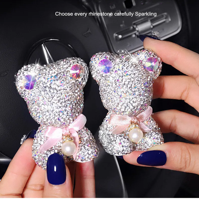 Fashin new cars interior decorations  aroma air fresher car outlet air conditioning Tuyere perfume bear