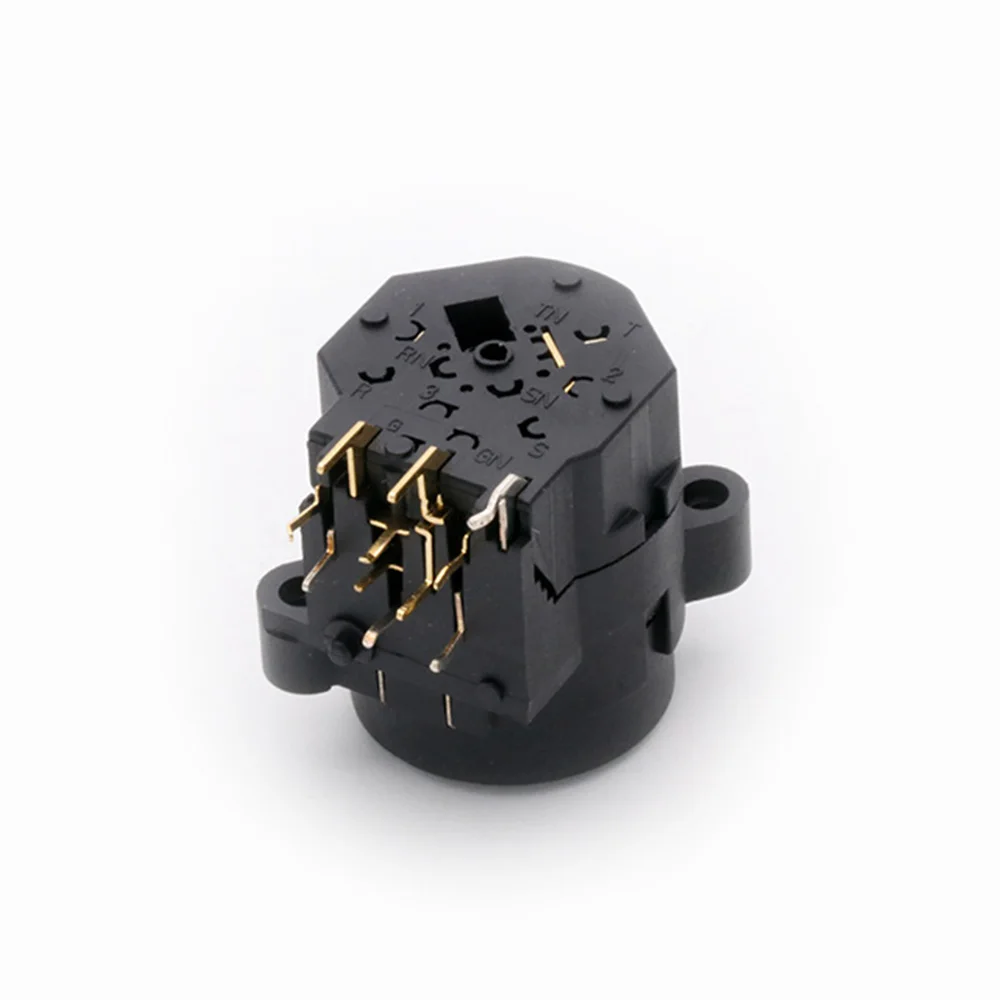 Imagem -06 - Xlr Pinos Conector de Dupla Finalidade Macho Tomada Fêmea Jack Adaptador Botão Plug Microfone Fase Conector Universal 100 Peças