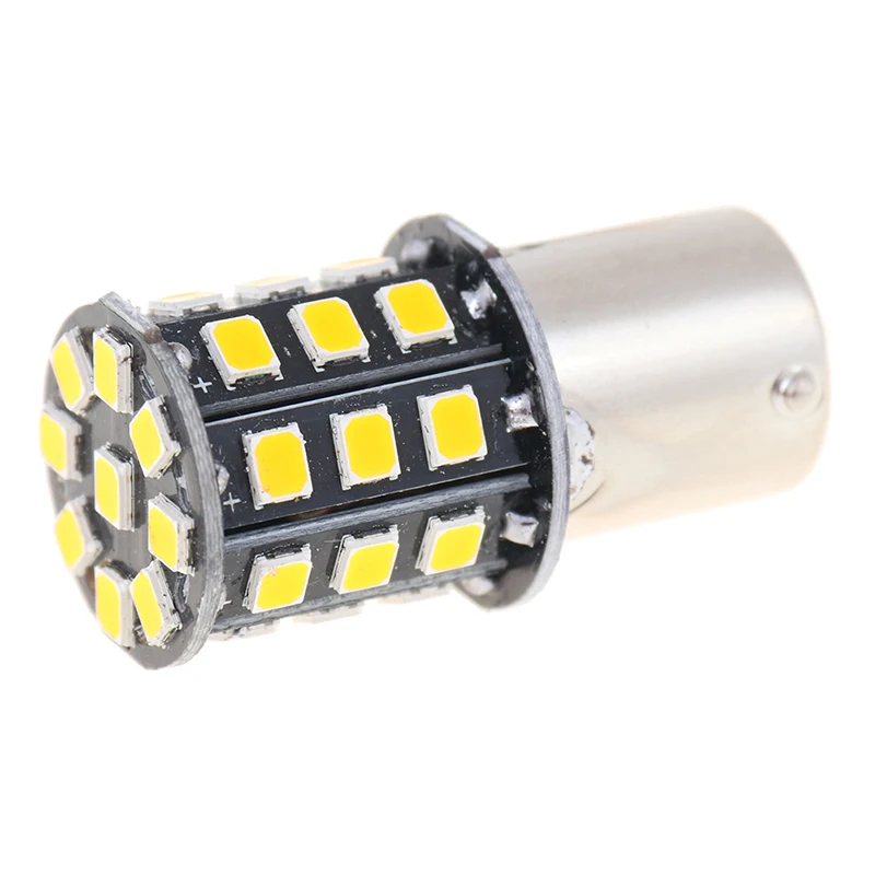 2Pcs 1156 BA15S 2835 33-SMD Yellow 12V LED Bulbs Car Turn Signal Lamp Brake Lights