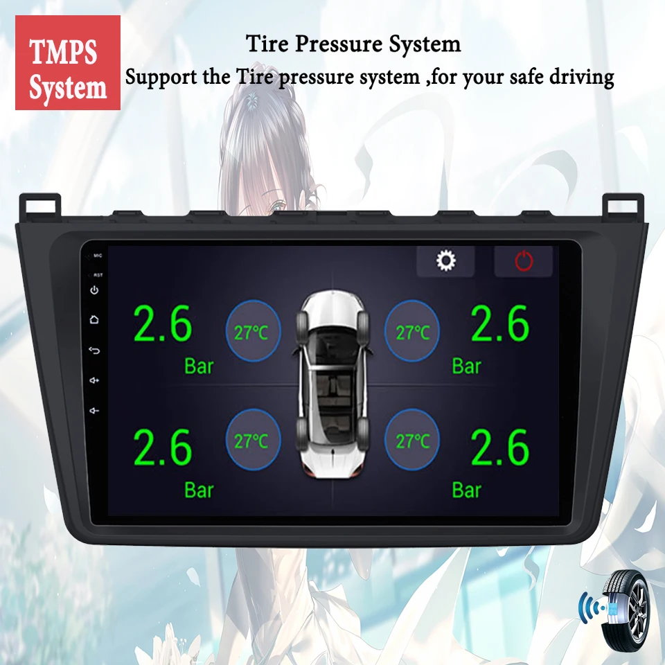 Android 14 8G+128GB Car Radio Stereo Video Audio DVD Tape Recorder For Mazda 6 2007 - 2012 Auto Multimedia PC Tablet 4G Lte WiFi