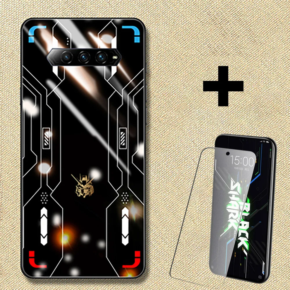 For Black Shark 4 Case BlackShark 4 Pro Tempered Glass Back Cover For Xiaomi Black Shark 4 Pro Coque For BlackShark 4S Pro