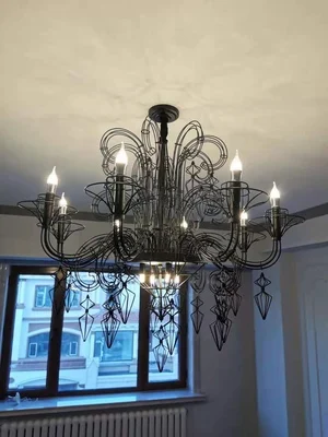 Baroque Black White Designer Hanging Lamps LED Pendant