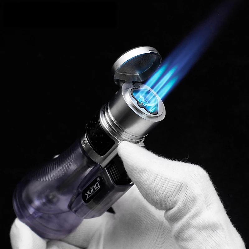 Mini Butane Jet Torch Cigarette Windproof Lighter Fire Adjustable Ignition Burner Refillable Torch Lighter for Cigar