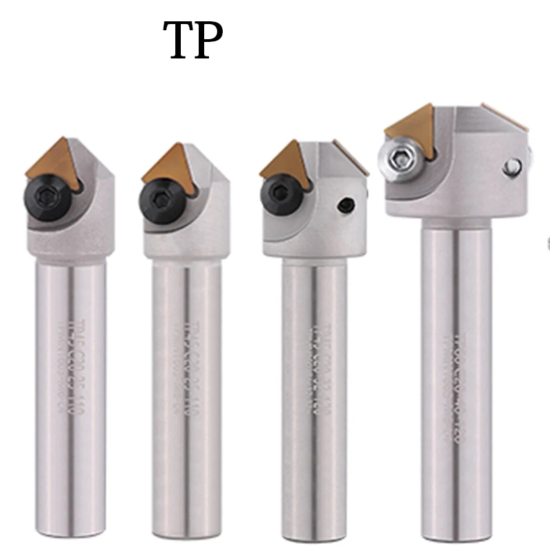 TP 30 45 60 Degree Cutter Chamfering Tools TP45 C20-32-120L CNC Lathe Machining Milling Inserts TPMN 1603 2204 End-Mill Holder