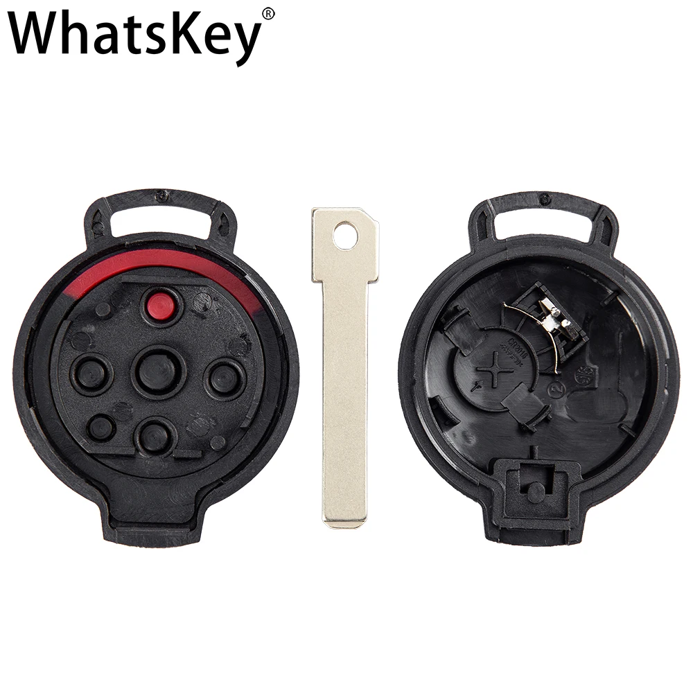 WhatsKey 3/4 Buttons Remote Key Shell Fob Case For Mercedes Benz Smart City Coupe Cabrio Crossblade 451 Fortwo Roadster Forfour