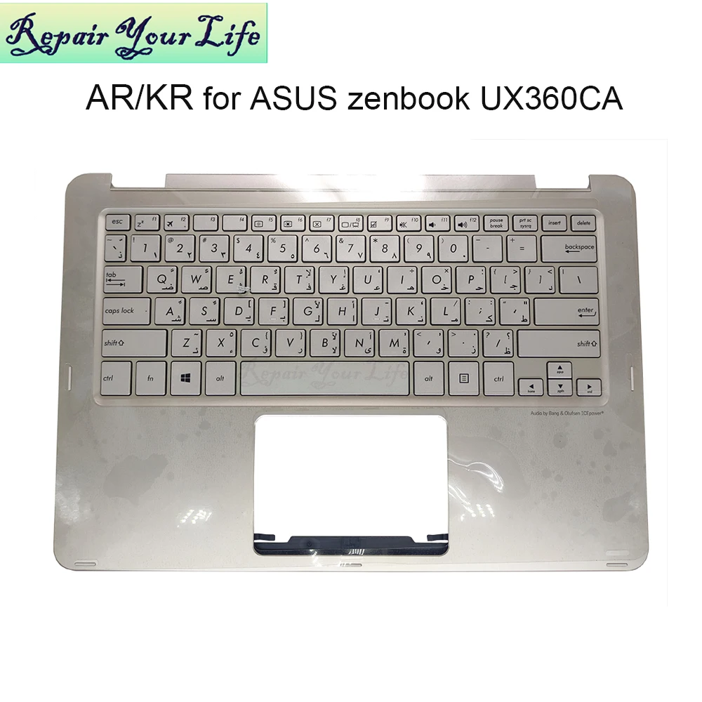 AR Arabic Keyboard Palmrest for ASUS ZenBook Flip UX360 UX360CA Upper Case C Shell 13NB0BA2AP0201 13NB0BA1P03012-1 90NB0BA1