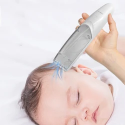 Aparador de cabelo para bebês, máquina elétrica portátil de baixo ruído para cuidados com as crianças