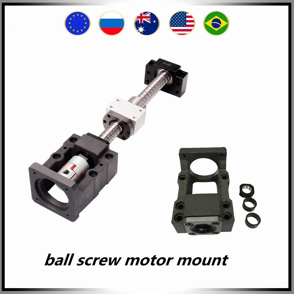 

Steel Step servo motor Brackets HM15-80 HM15-86 motor mount for ball screw SFU2005 80 86 servo stepper motor