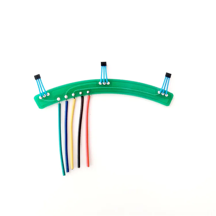 Papan Sirkuit Aula Sepeda Motor Listrik Mobil Listrik Papan Pcb Aula 41f Motor 120 Derajat dengan Papan Aula Kabel PCB Panjang