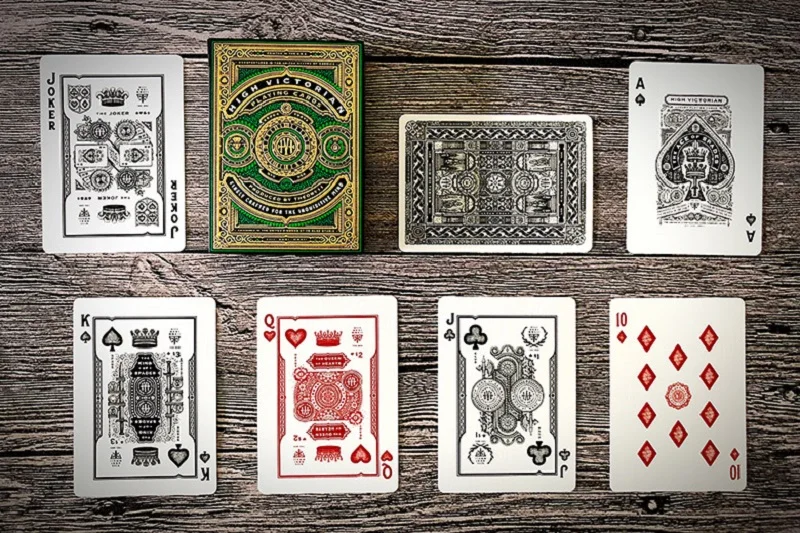 Theory 11 High Victorian Playing Cards Blue/Red Deck Poker Size Card Games Hobby & Collectibles