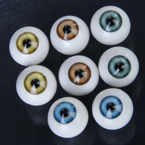 8pcs 14mm Colorful Round Acrylic Doll Eyes Eyeballs for Kids DIY Craft Accs BJD Doll Eyes DIY Toy Eyes Animal Toy Parts