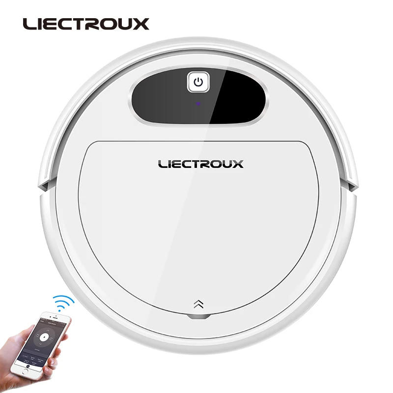 LIECTROUX 11S Liectroux 11S Robot Vacuum Cleaner,WiFi App,Gyroscope & 2D Map Navigation,Electric Control Air Pump Water Tank,Wet