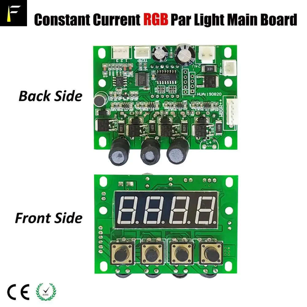 Constant Current Led 54x3W RGBW/RGB 8CH Stage Par Can Light Display Program dmx Control Main Board with Wireless Remote Control