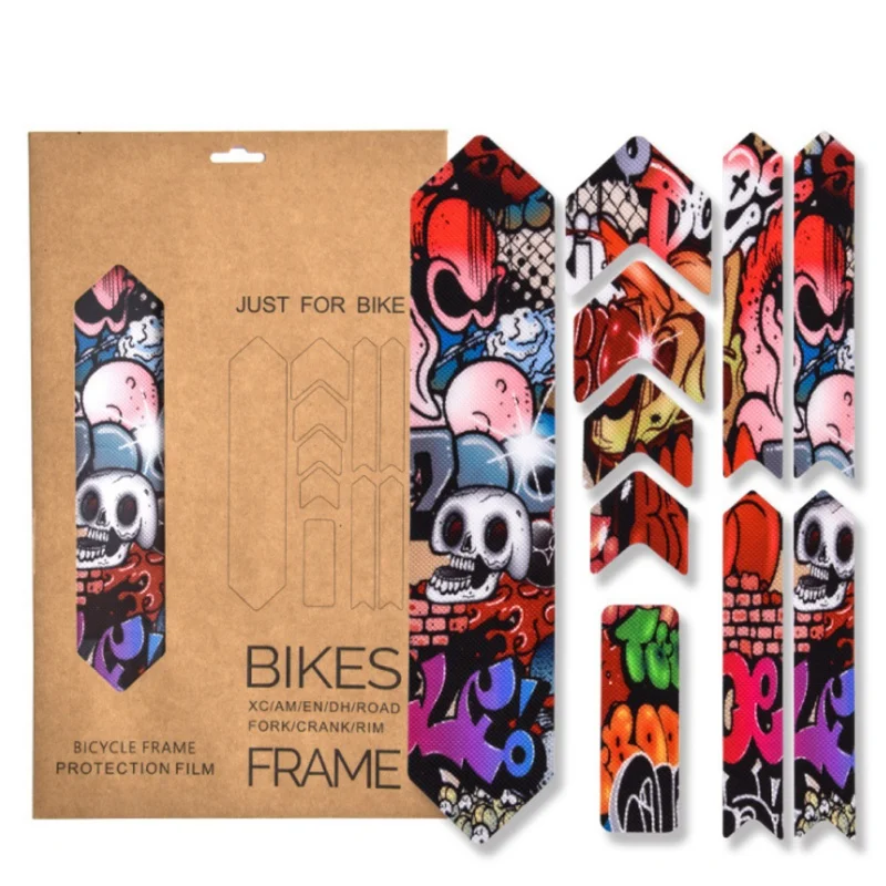 3D Bicycle Stickers Mountain Bike Road Bicycle Scratch-Resistant Protect Frame Removeable Protector Paster Guard Cover