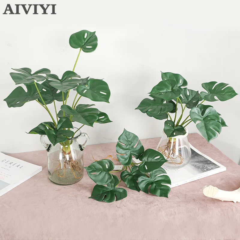 Feel Turtle Leaf plantas artificiales garden bedroom home decor salon decoration salon accessories bonsai fake plants monstera