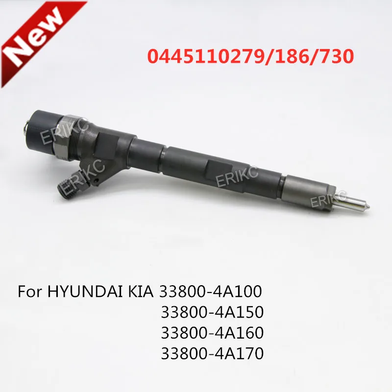 ERIKC 0445110279 Diesel Engine Parts Injector 0445110186 High Quality Common Rail Spare Parts Injector 0445110730