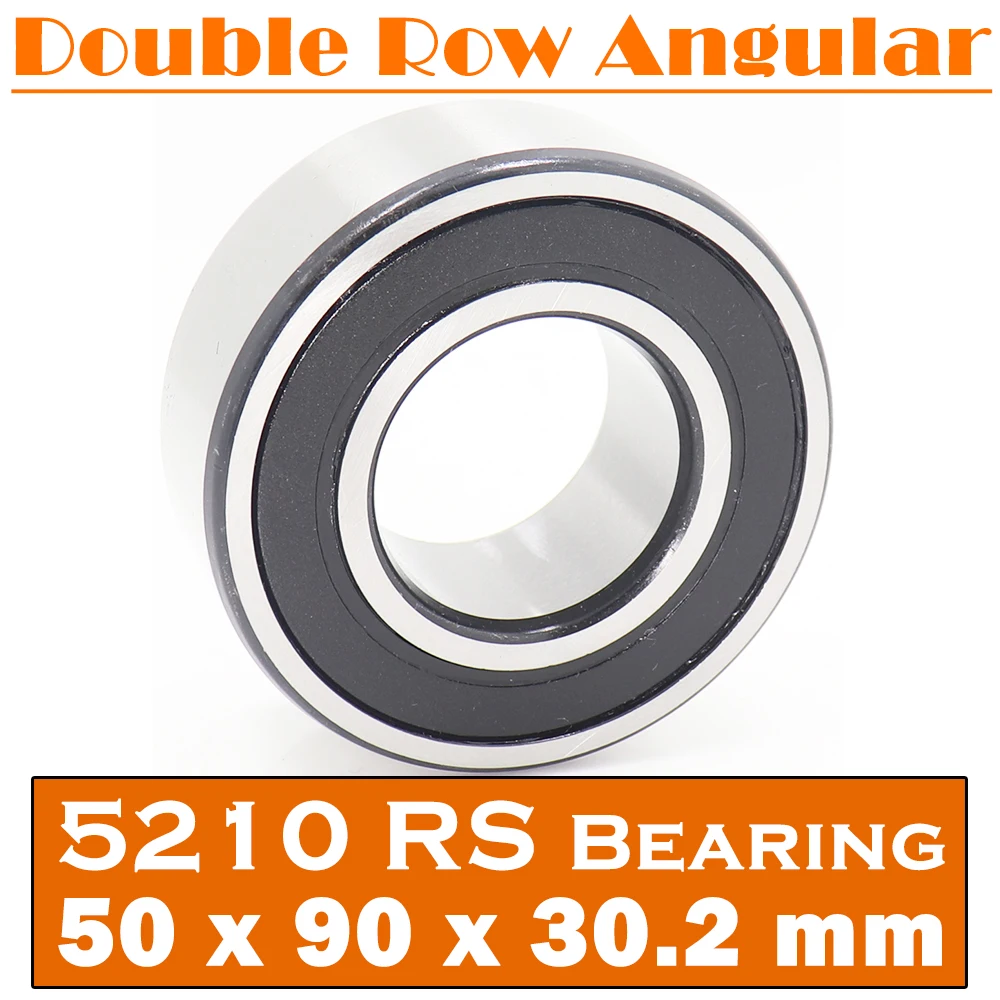 

5210 2RS Bearing 50*90*30.2 mm ( 1 PC ) Axial Double Row Angular Contact 5210RS 3210 2RS 3056210 Ball Bearings