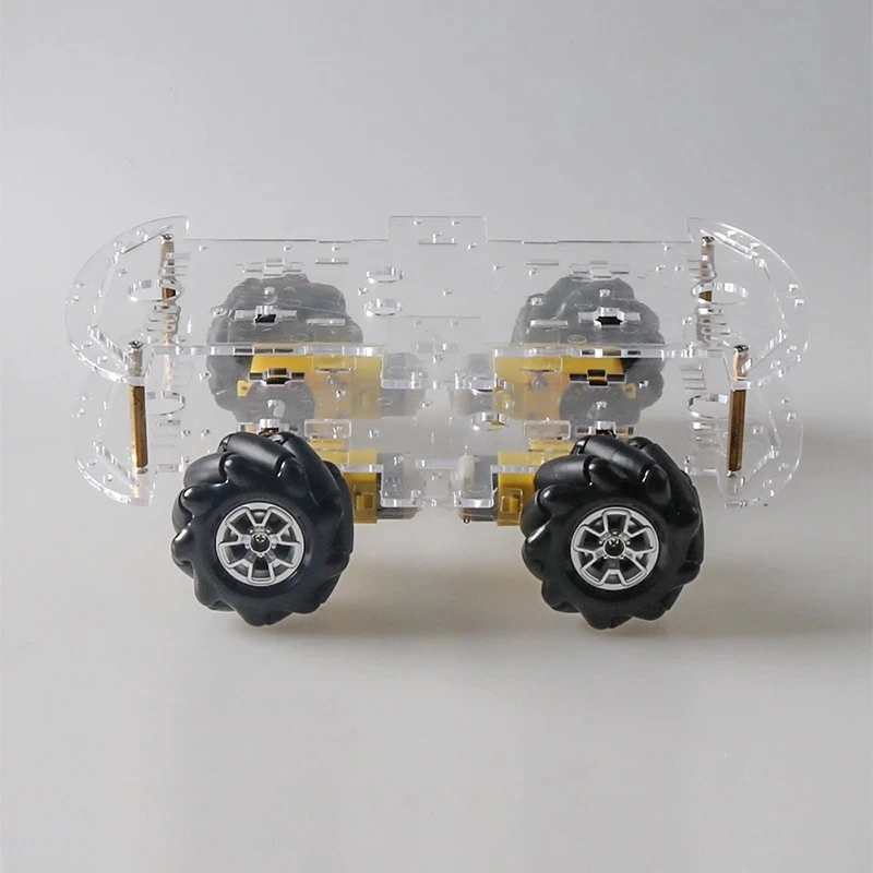 

60mm Mecanum Wheel Chassis 4WD Remote Control Mobile Robot Metal Platform Kit 4pcs TT Motors DIY Maker Learning