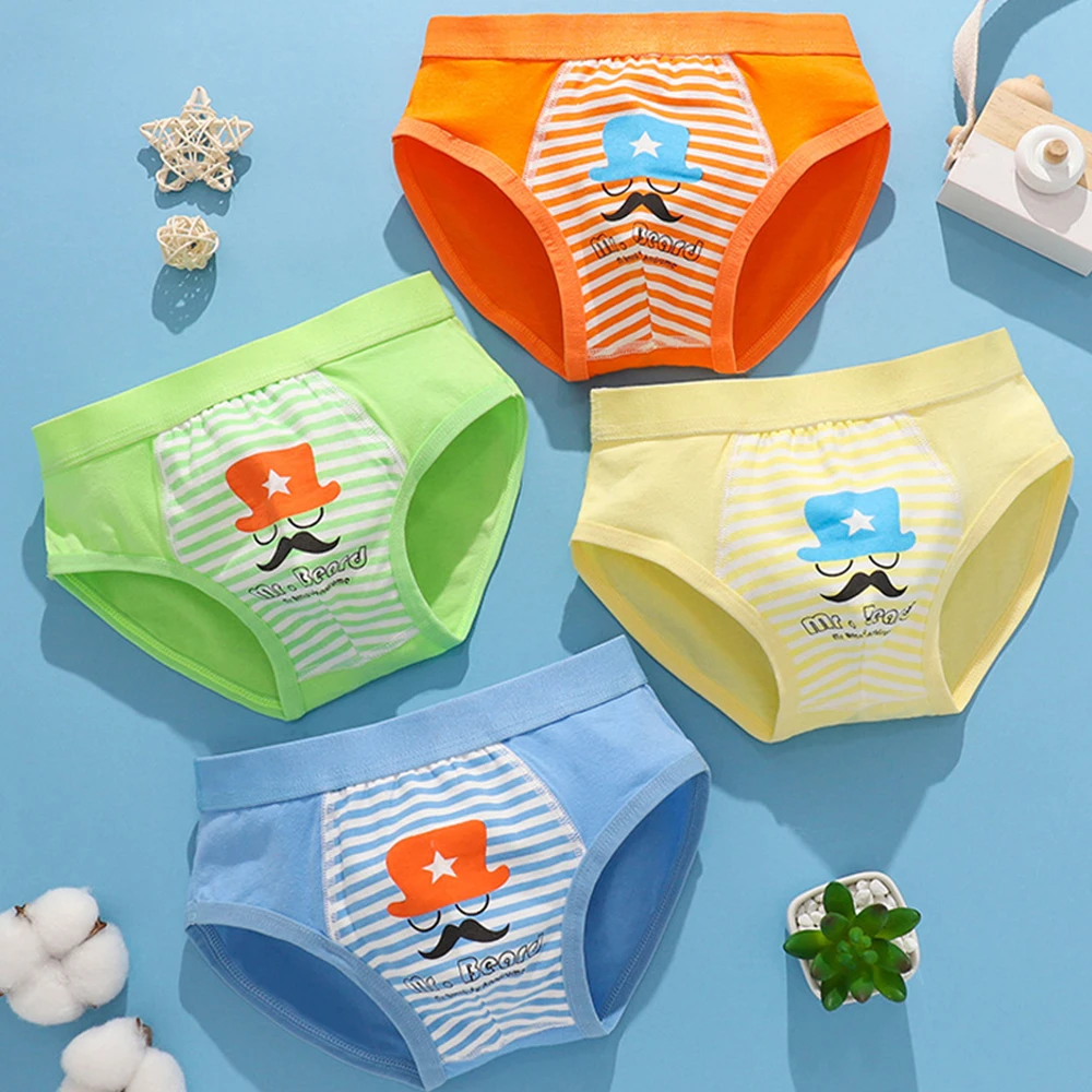 Children Boys Boxer Briefs Cotton  Underwear Small Medium Big Boys 12-15 Years Old Teenager Shorts Breathable M L XL 2XL3XL