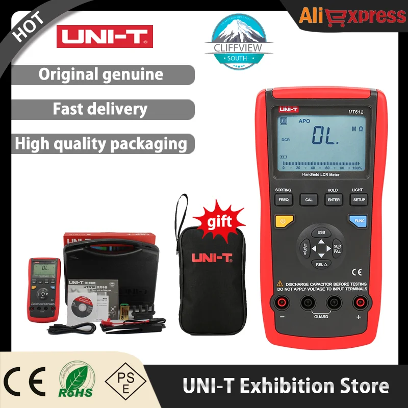 UNI-T UT612 LCR Meters USB Interface Inductance Capacitance DIY Tools Resistance Phase Angle Multimeters Matching