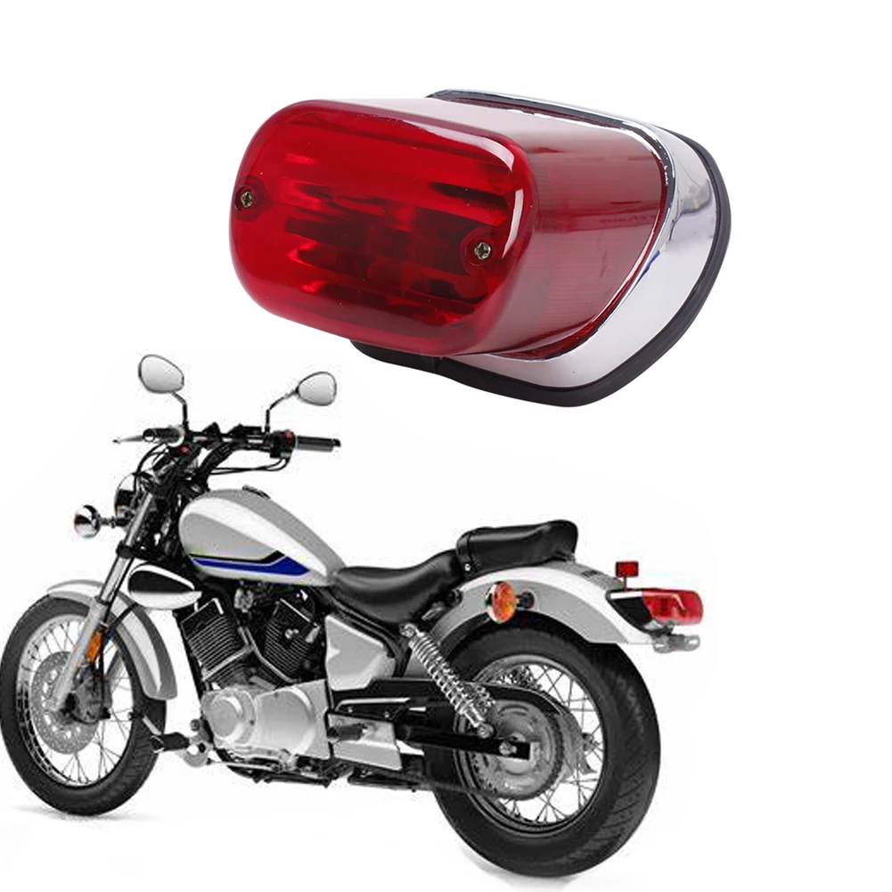 1PC Motorbike Tail Brake Light Rear Indicator Stop Lamp For Yamaha Virago XV250 XV400 Red