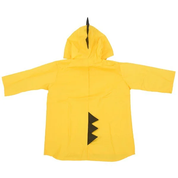 Cute Dinosaur Baby Raincoat, Outdoor Waterproof Rain Coat, Children Impermeable Poncho, Boys and Girls Rain Jacket, Yellow