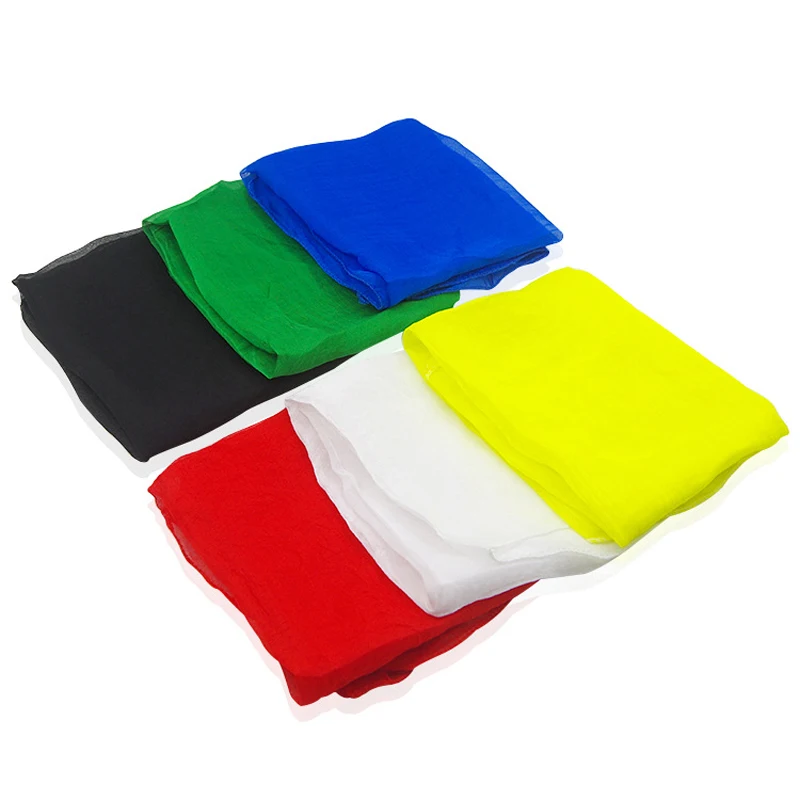 60*60cm Chiffon Silk/Scarves Magic Tricks  Silk Changed Color Soft Silk Scarves Stage Magic Prop Stage Handkerchief Toys