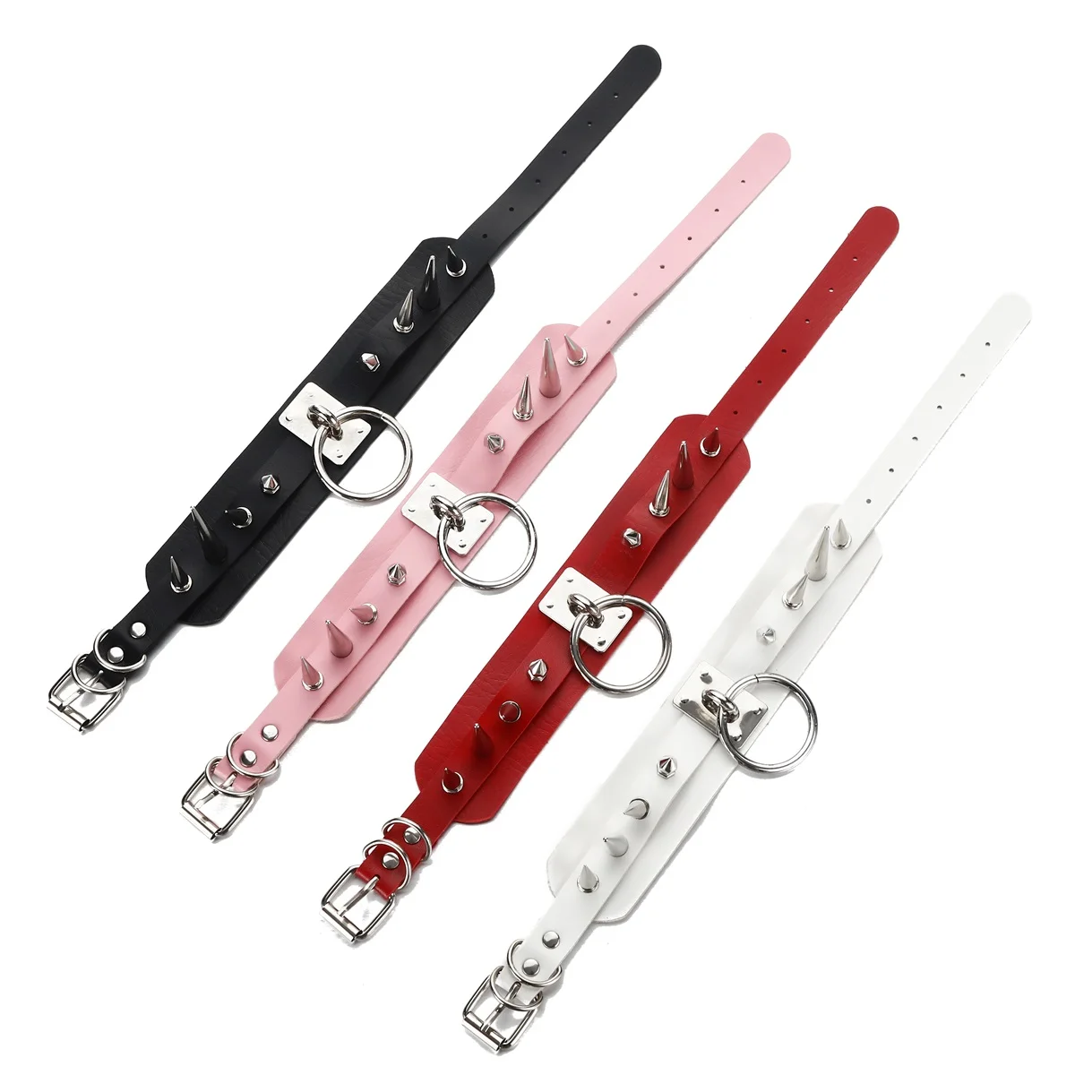 Goth Spike Choker Collar  Black Pu Leather Gothic Accessories Woman Punk Chocker Emo Cosplay Jewelry