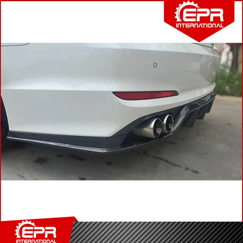 For Sonata LF 9th ZT Style Carbon Fiber / Glass Fiber Rear Diffuser (KDM Version) Racing Part Tuning For Sonata LF FRP Diffuser