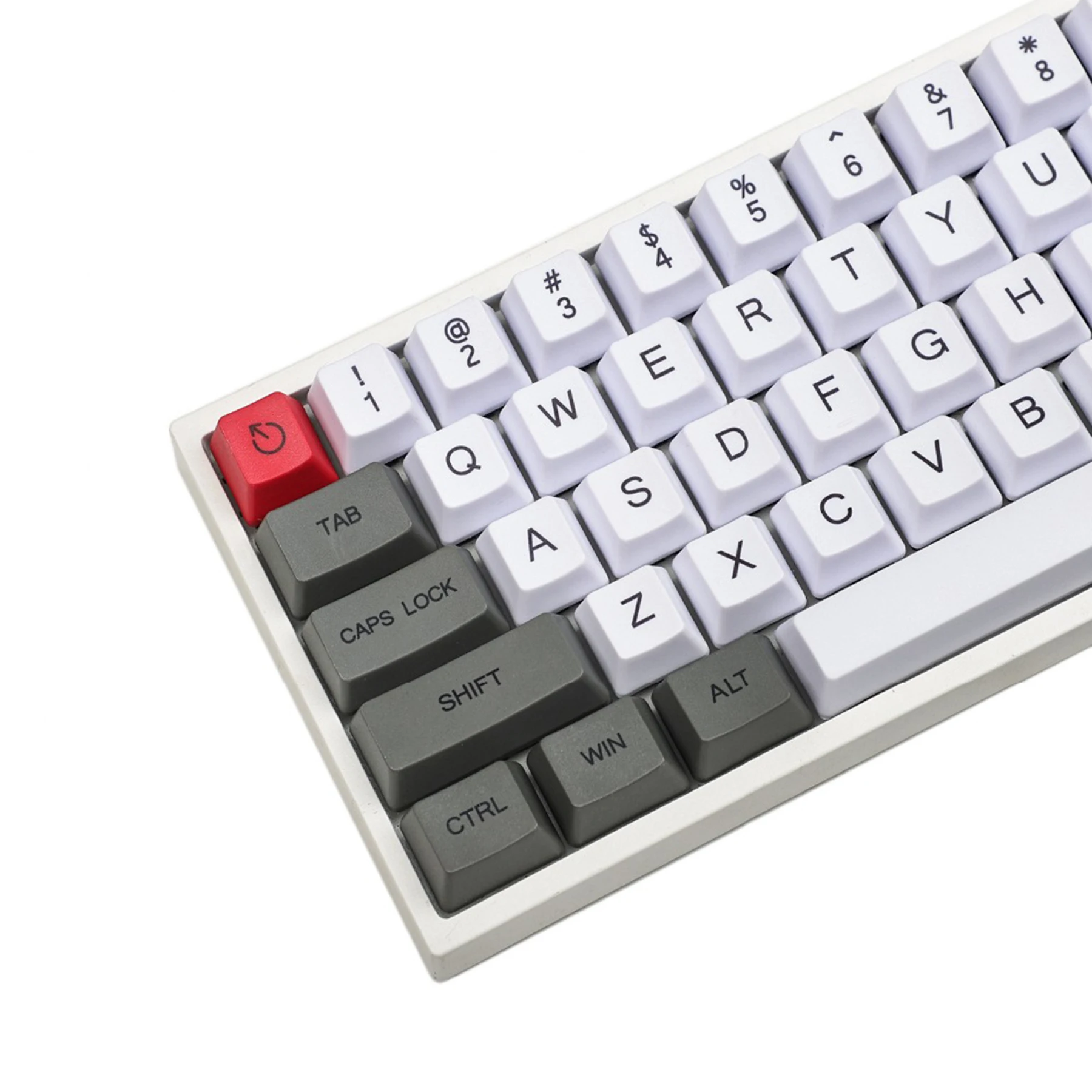 Imagem -02 - Tintura de Carbono Sub Pbt Keycap Oem 60 65 78 Chaves Mac Keycap Ansi 61 64 68 mx Teclado Mecânico Faça Você Mesmo Zj68 Gk68 Gh60