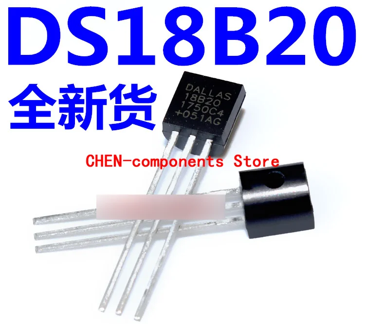 

10pcs New spot DS18B20 TO-92 programmable digital thermometer/temperature sensor