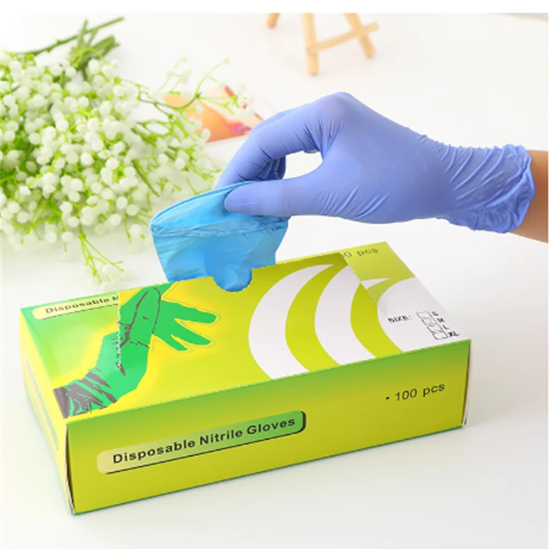 

10/50/100PCS Disposable Nitrile Gloves Food Grade Waterproof Allergy Free Safety Cleaning Working Gloves Nitrile Gloves Mechanic