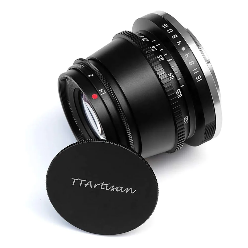 TTArtisan 35mm F1.4 APS-C Manual Focus Silver Cameras Lens for Sony E Fujifilm Fuji X Nikon Z M4/3 Leica L SIGMA Canon M R EOSM