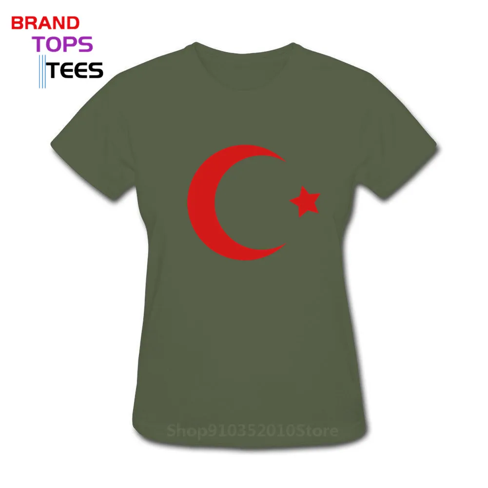 Turkey T-Shirt Women Female Casual Cotton Summer Tops Tee Short Sleeve Streetwear Casual Funny Turkish Flags T Shirt