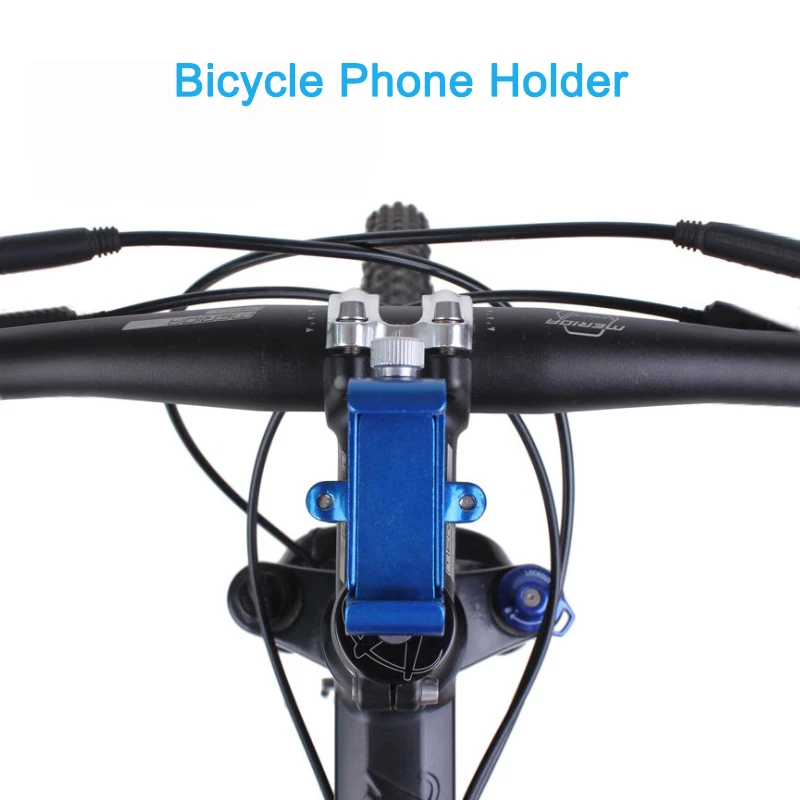 Untoom Aluminum Alloy Bike Mobile Phone Holder Motorcycle Bicycle Handlebar Phone Mount Non-Slip Cell Phone GPS Clip for Bicycle