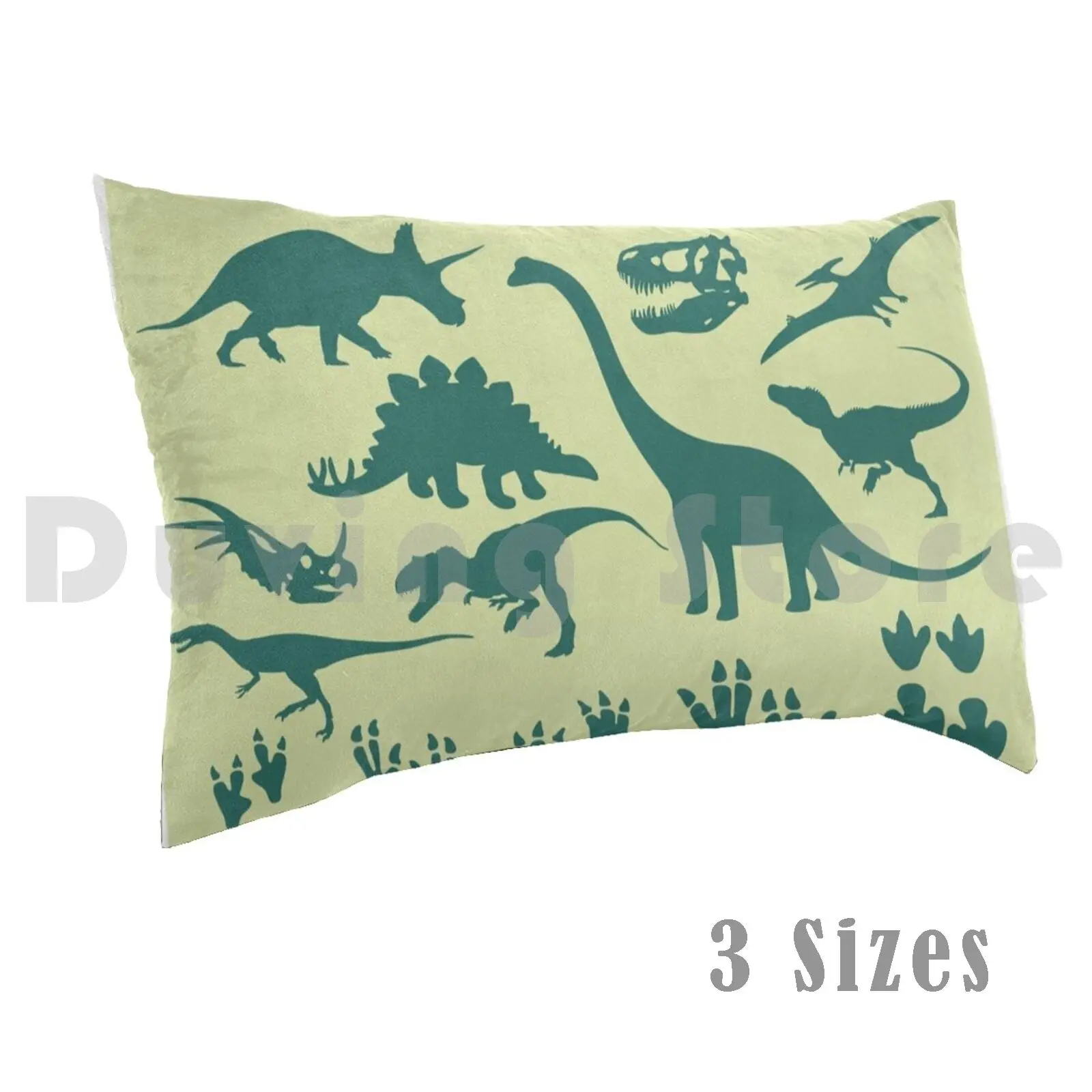 Dinosaur Icons Pillow Case DIY 50*70 Dinosaur Dino Cute Dinosaurs Funny T Rex Dinos Animal Raptor Animals